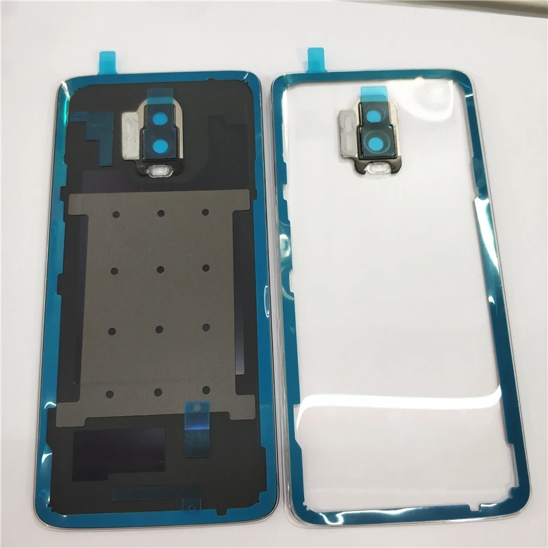 Rear Housing For Oneplus 6T Glass Back Cover Repair Replace Phone Battery Door Case + Camera Lens Logo Glue