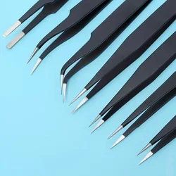 1PC Stainless Steel Straight and Curved Eyelashes Tweezers Eyelash Extension Tweezers Makeup Tools for False Eyelashes