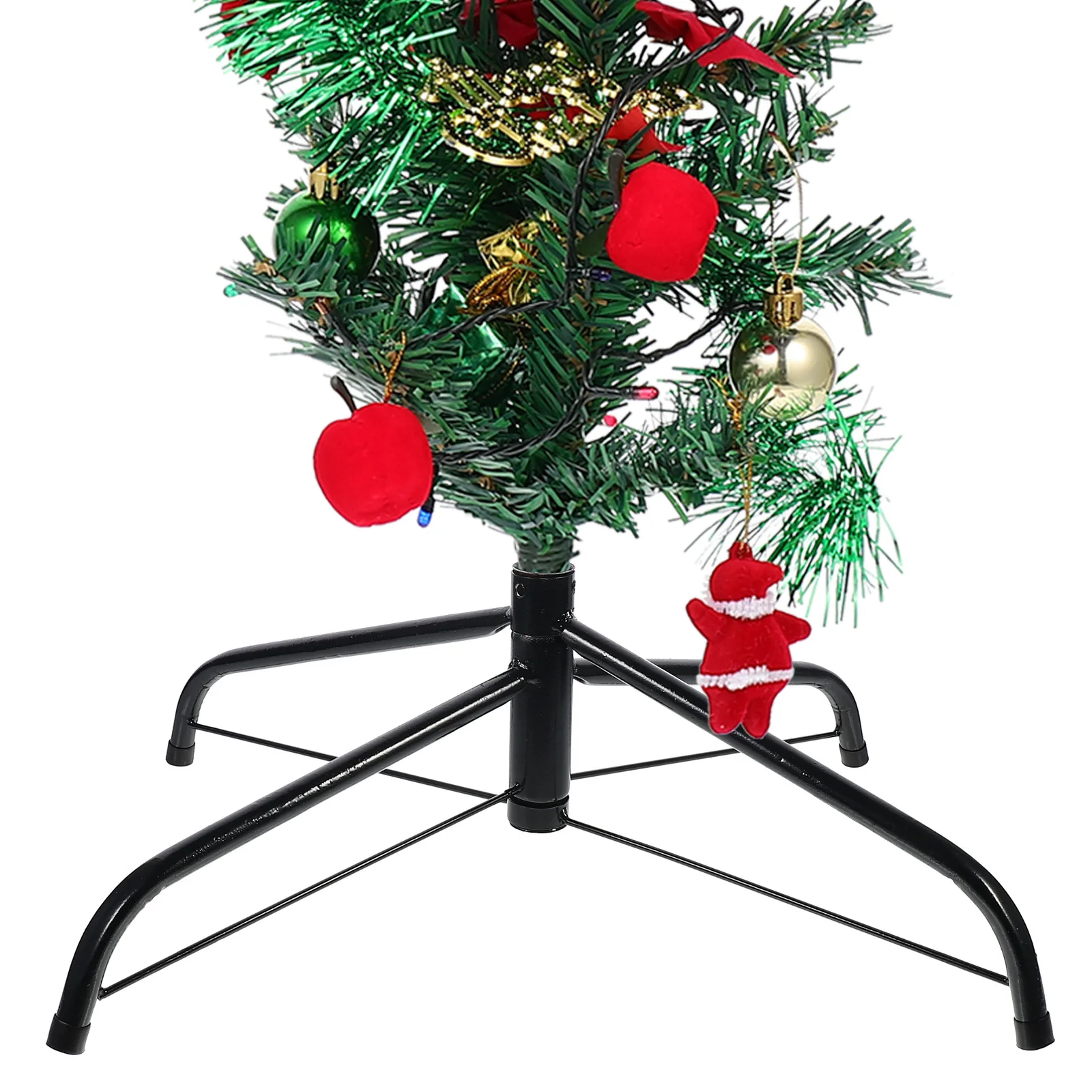 

1Pcs Christmas Tree Holder Metal Iron Stand Green Bracket Strong Stable Support for Artificial Xmas Tree Christmas Supplies