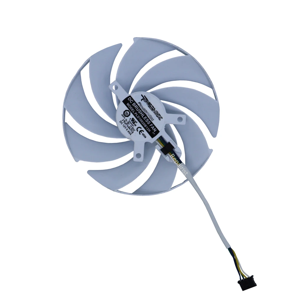 Video Cooler VGA GPU Graphics Card Cooling Fan For MSI RTX 4080 SUPER 4070Ti GAMING X SLIM WHITE 16GB,PLD10020B12H