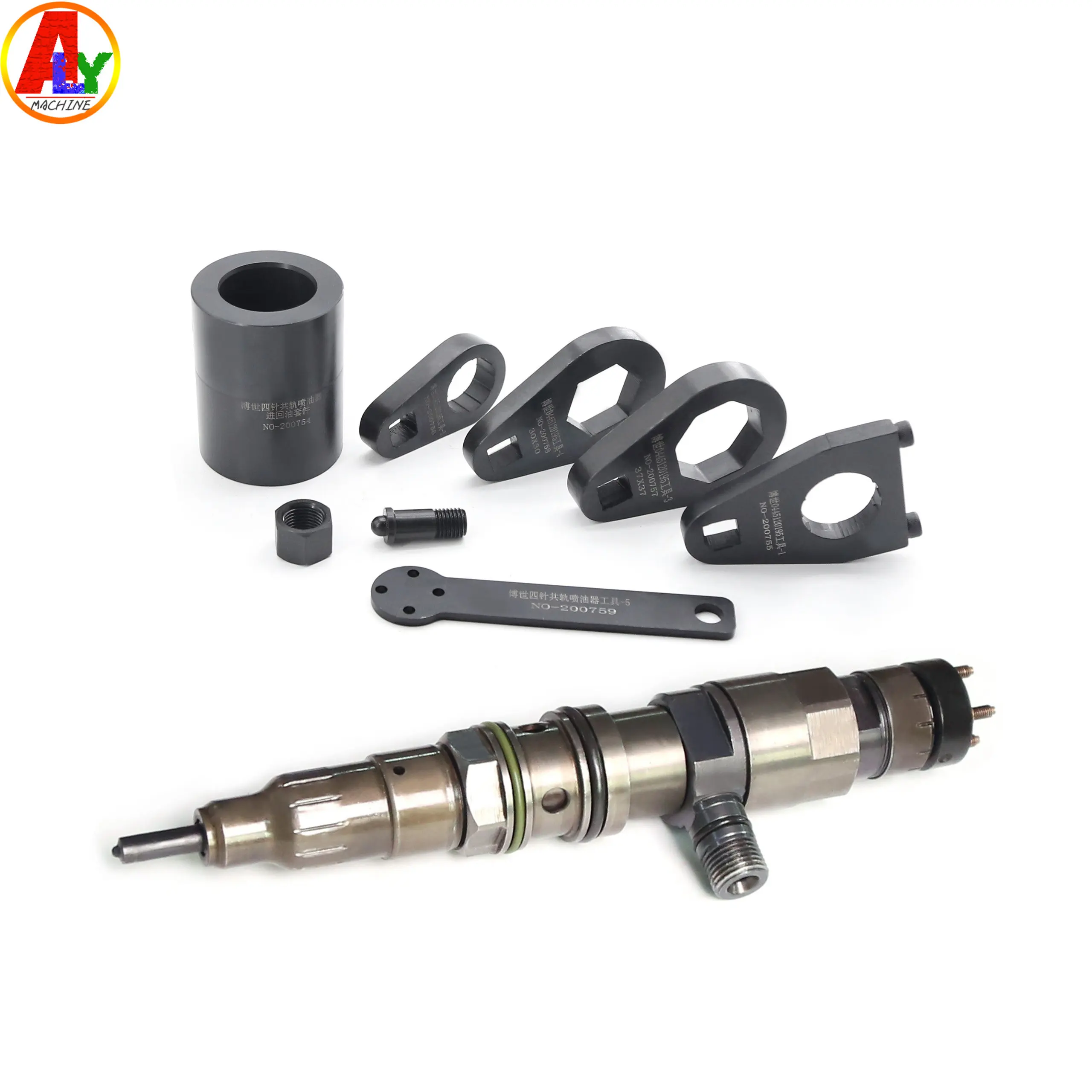 For Diesel Common Rail Injector CRIN4 0445120195 Disassemble Nozzle Cap Remove Stroke Trave Measuring Tool Sets