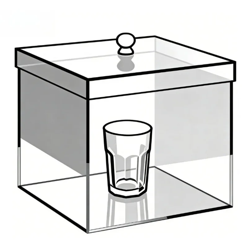 Organic Glass Box for Self Explosion Glass Magic Tricks Glass Breaking Magia Magician Stage Illusions Mentalism Gimmicks Props