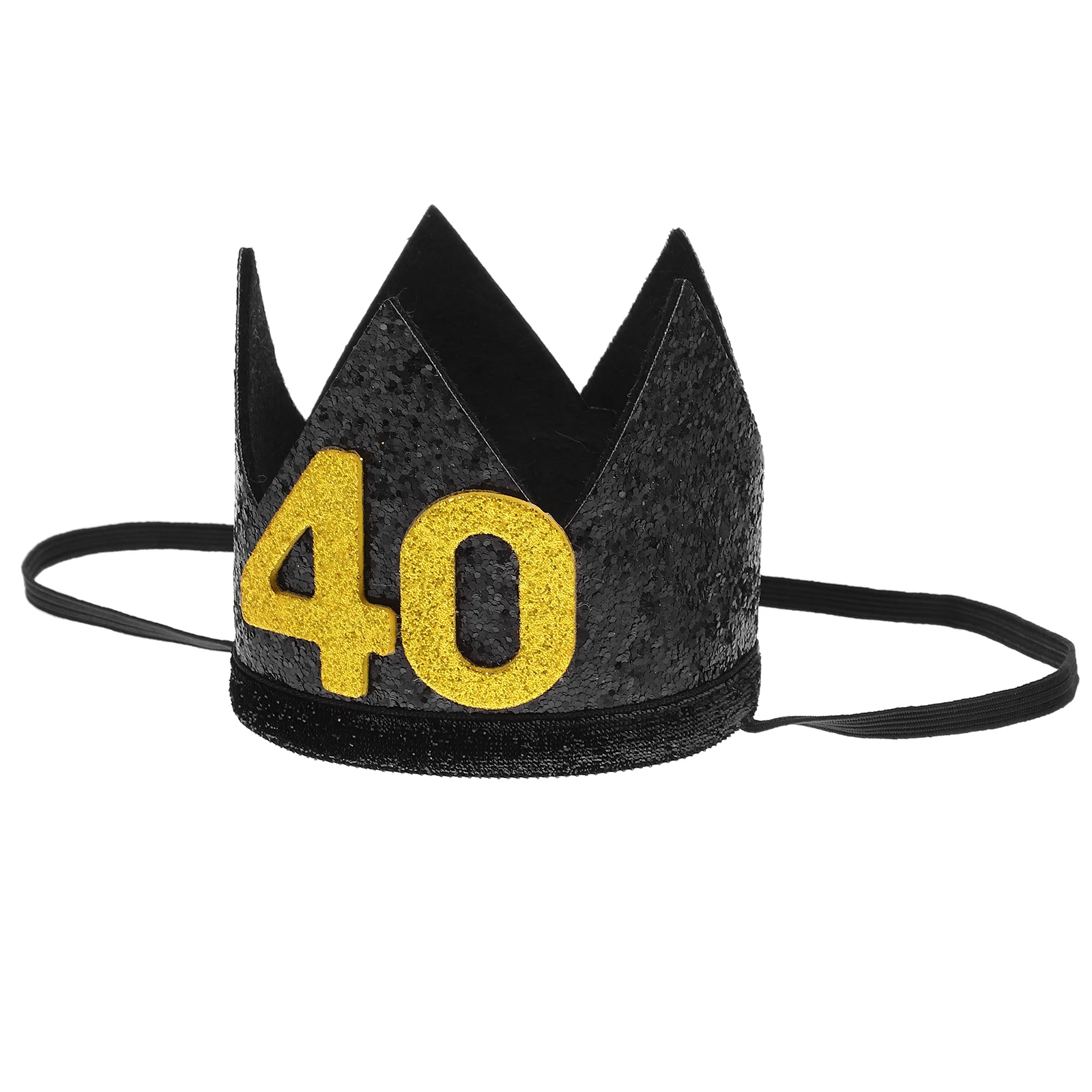 

1pc Black Birthday Hats Premium Material Photo Prop Decorative Party Supplies Adult Kids Celebrations