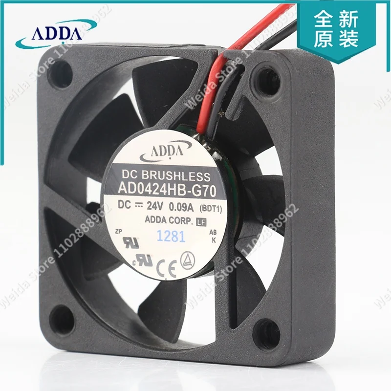 Original ADDA AD0424HB-G70(T) 4010 24V 0.09A 4CM power supply dedicated cooling fan