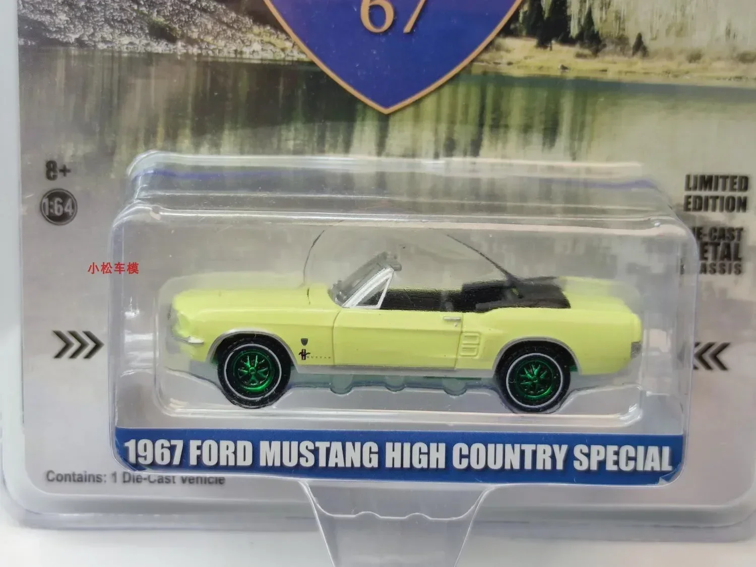 Ford Mustang Series Diecast Metal Alloy Model Car Toys, Gift Collection, 1:64, 1967