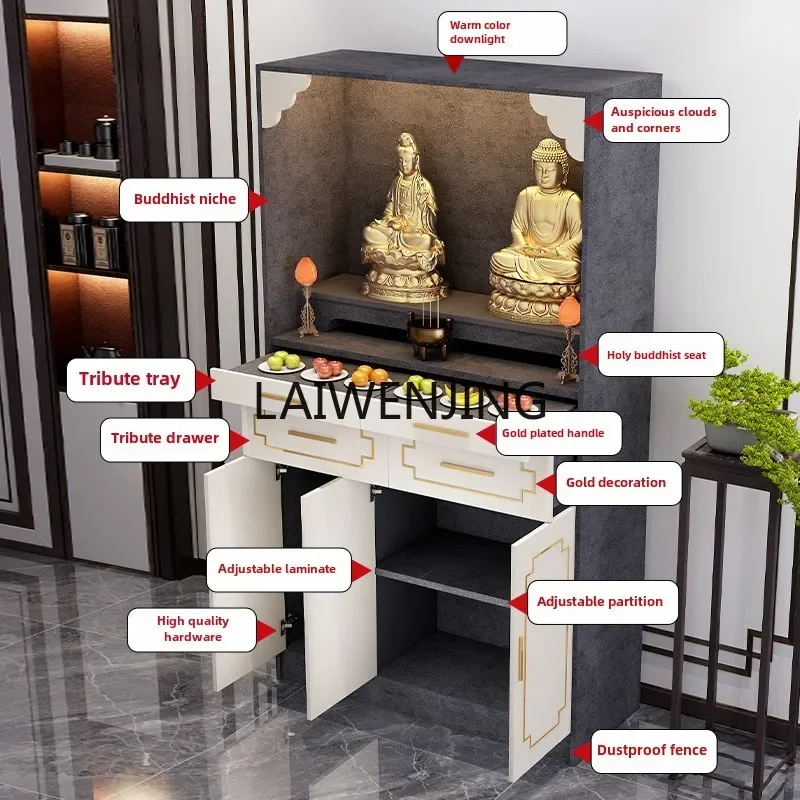 SGF البوذية المتخصصة الجديدة الصينية العمودية مجلس الوزراء البوذية منصة الجدول البخور