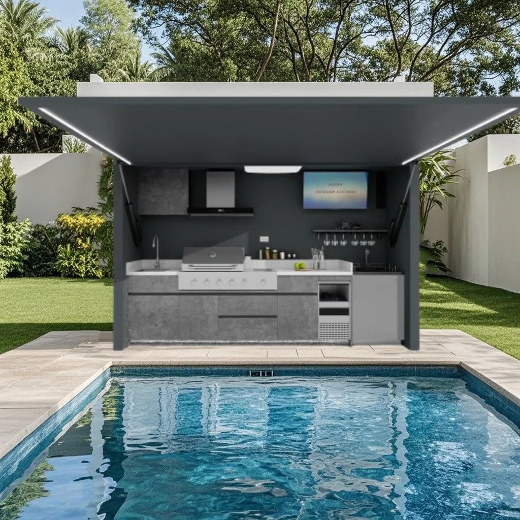 Outdoor BBQ Kitchen Cabinet 304 Stainless Steel Doors for Outdoor Kitchen Cabinet Grill Station or BBQ Island