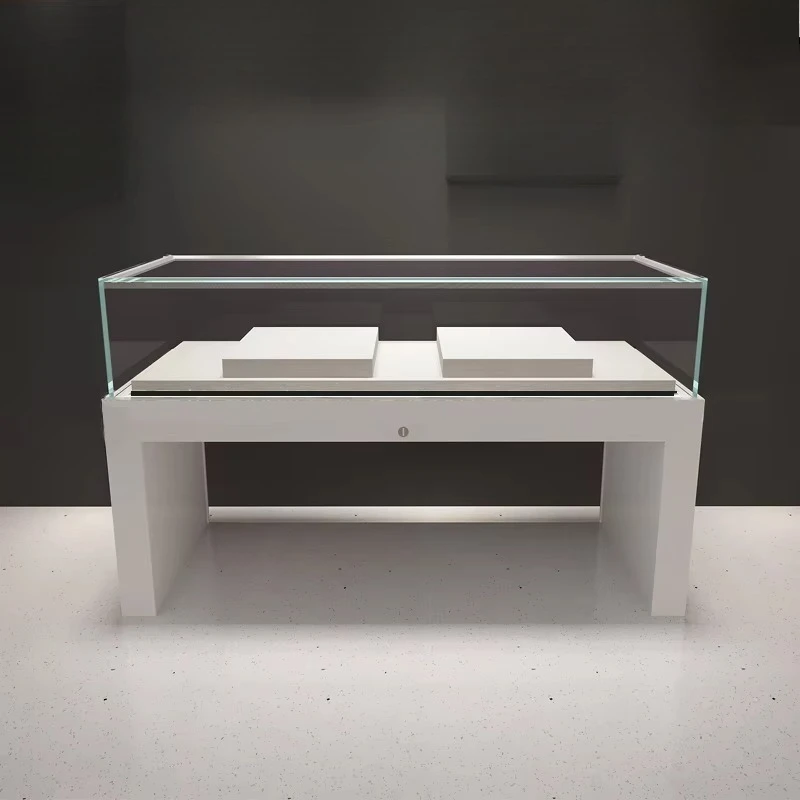 Modern museum display cases with lighting, suitable for jewelry and collectibles