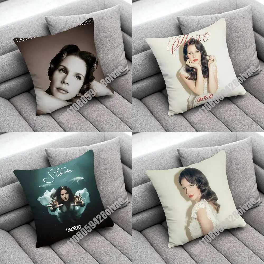 

Singer L-Lana Del Rey Stove Throw Pillow Case For Decoration 45cm 40x40cm Square Bed Pillowcase Cover