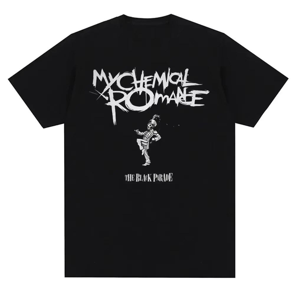 2026 My Chemical Romance The Black Parade Camiseta de Banda de Rock con Gráfico de Soldado Esqueleto, Estilo Punk, Unisex, Casual, de Manga Corta