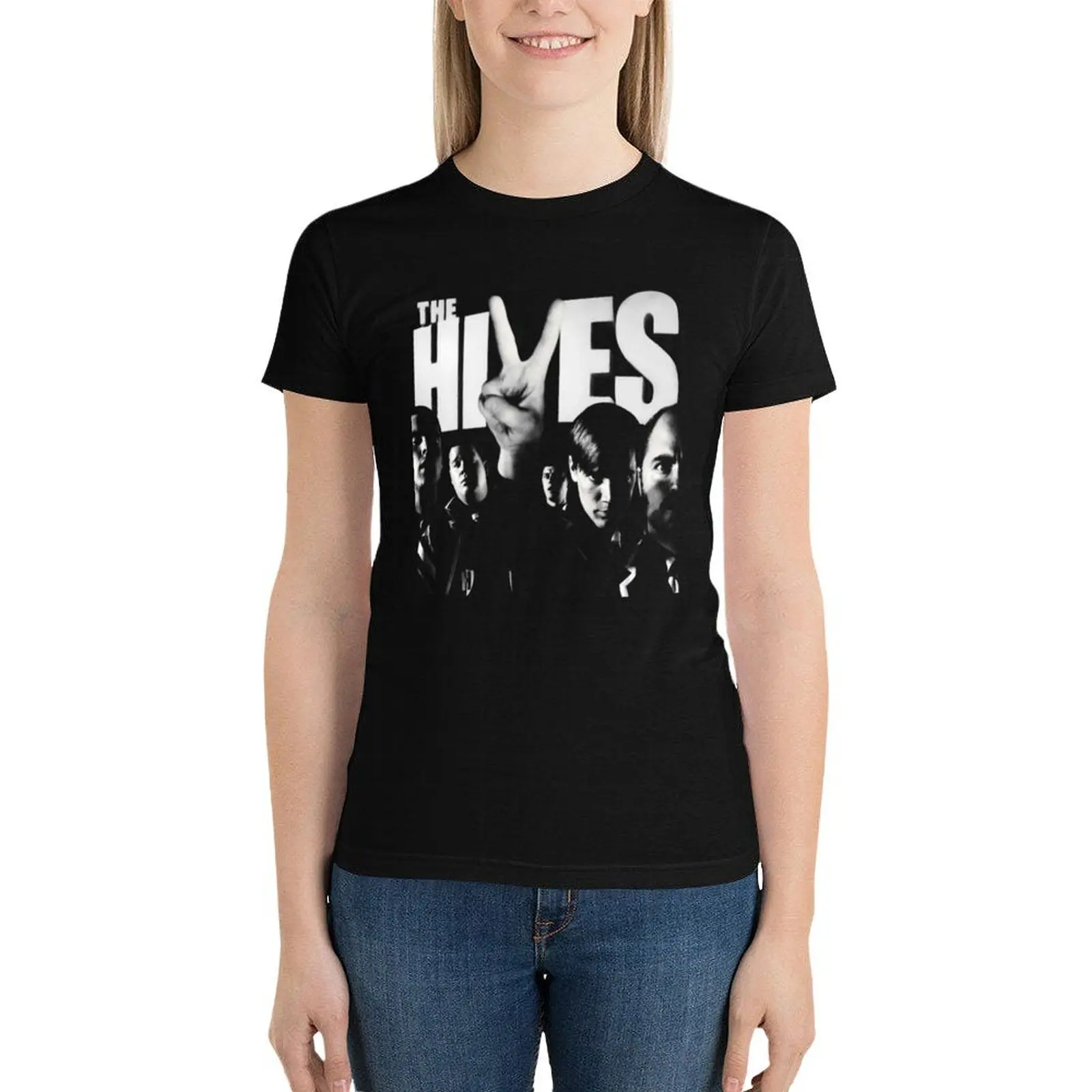 Band the Hives vintage T-Shirt funnys new edition summer blouses woman 2024