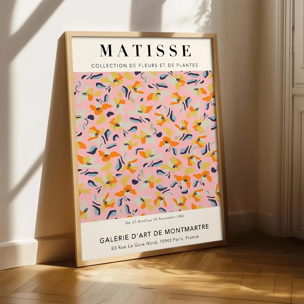 Abstract Flowers Matisse Poster and Prints Flower Market Matisse Floral Canvas Matisse Botanical Cut Outs Exhibition Paintings
