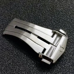 18mm Quality Pointed Stainless Steel Bracele Buckle for Omega Leather Rubber Watch Strap Deployment Folding Clasp Accessories