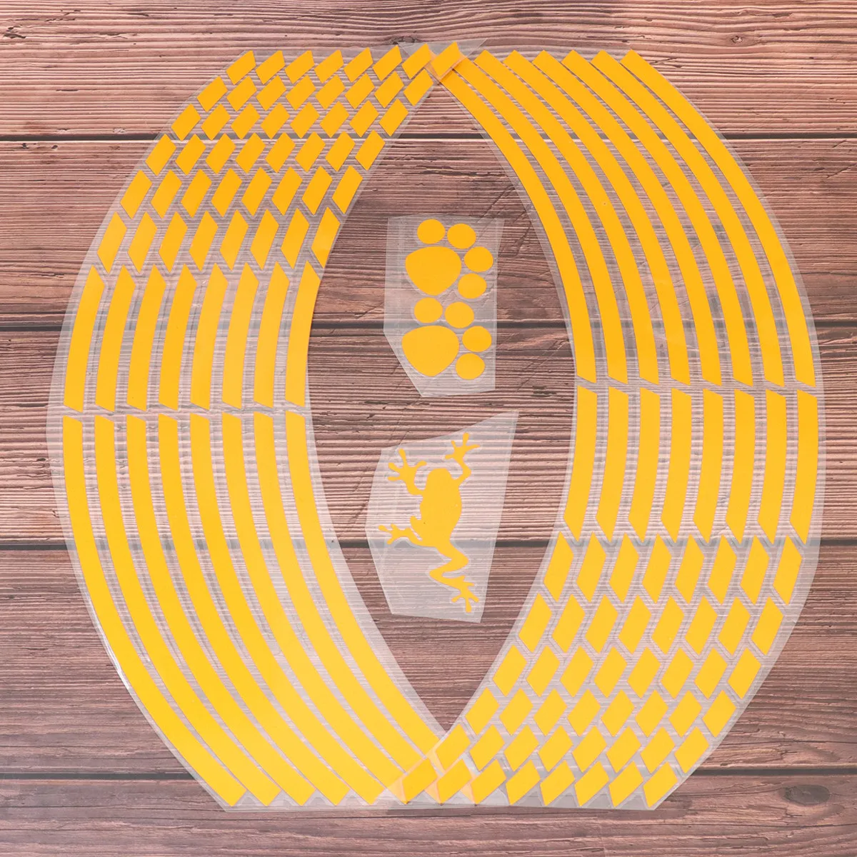 

2Pcs Motorcycle Wheel Hub Decal Sticker High Quality PVC Weatherproof Scratch Resistant Vibrant Color Auto Rim Styling Accessory