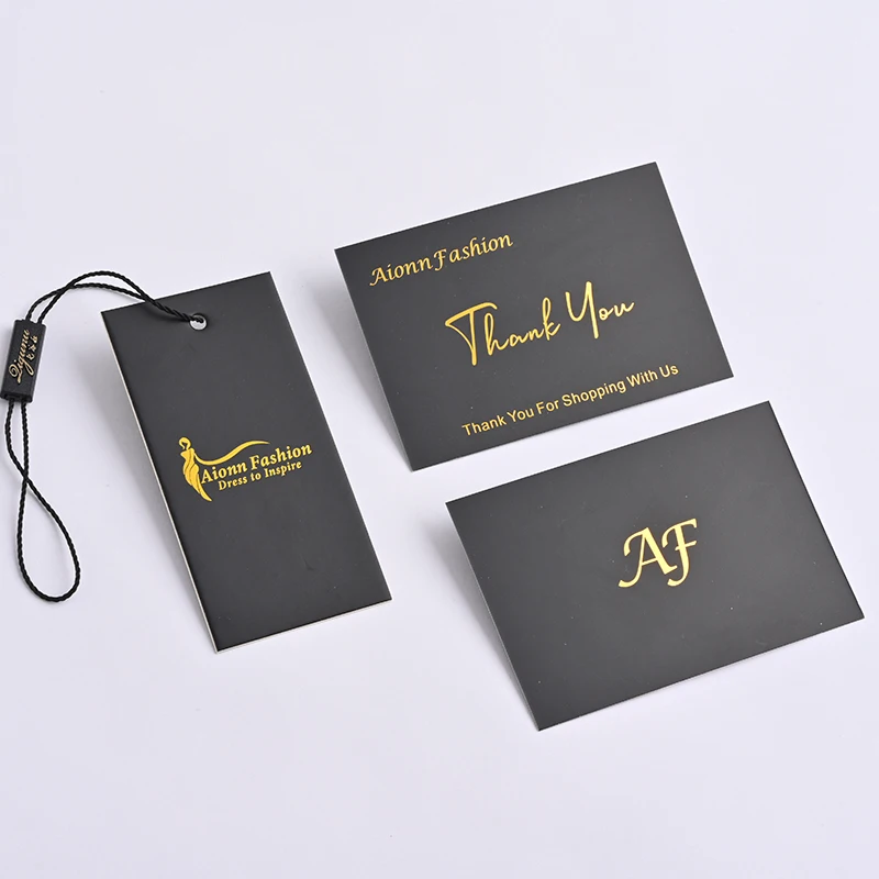 

20 0.Zhang.Custom.Custom Luxury Sustainable Cardboard Thank You Card Printed Business Card Small Clothing Businesses