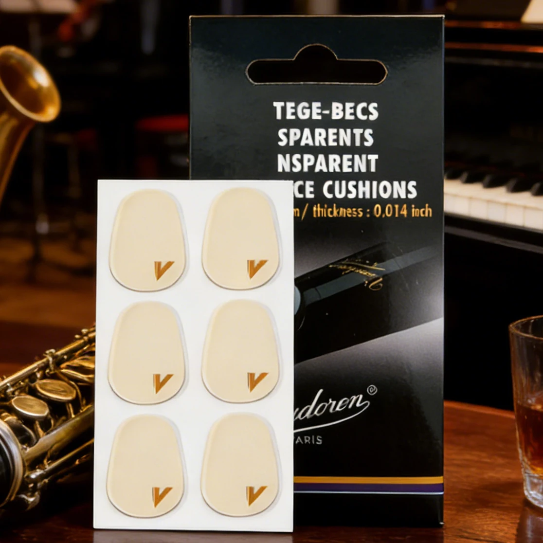 

Подушки для мундштука Vandoren SAX 0,35 мм, черные, прозрачные, сопрано, альт, тенор, кларнет, саксофон, мундштук, защитная наклейка