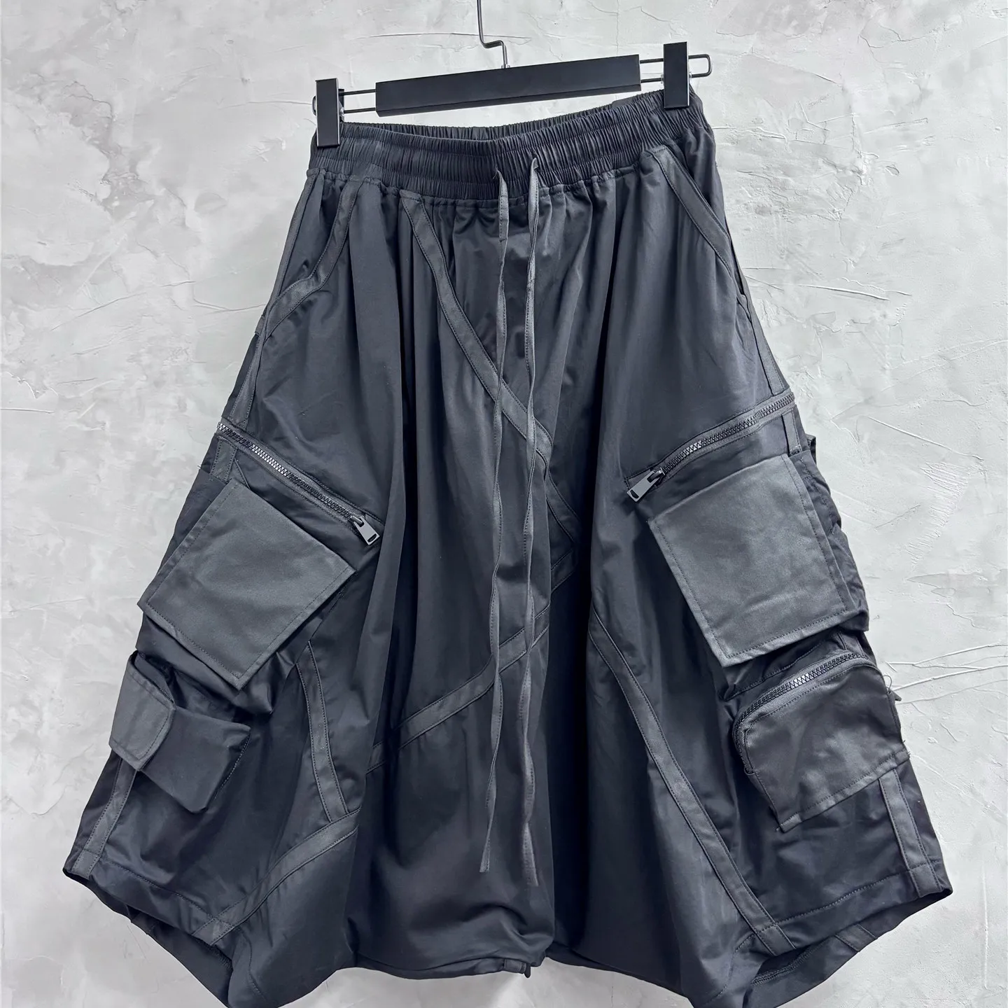 Dark Retro Stitching Trendy Loose Baggy Pants Pu Shuai Profile Special Pants Men and Women Fashion Casual Saggy Pants