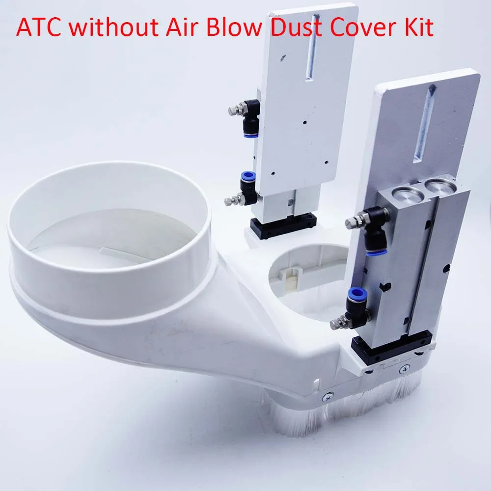 CNC Spindle Dust Collector 110mm Dust Cover With Brush Set Suitable For CNC Woodworking Engraving 9kw Tool Change Spindle Dust