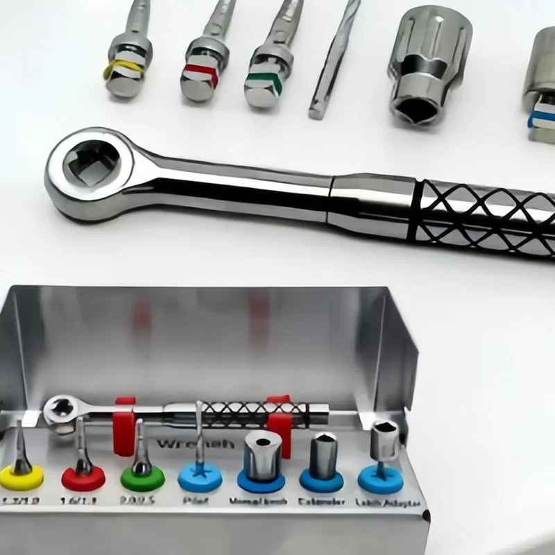 1 Set Dental Implant Removal Kit Bone Expander SOS Set Remove Broken Fixture Ratchet Wrench Implant Kit