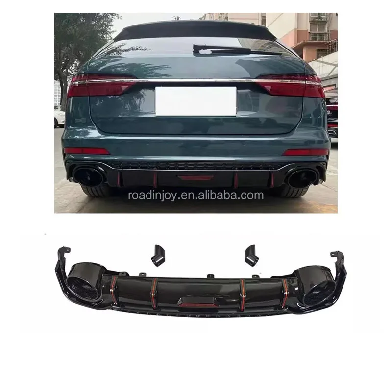 

High Quality Car Body Parts Rear Diffuser For B9 A6 AVANT Sports Model 2019-2022 Upgrade RS6 Style Rear Diffuse Bumper Lip