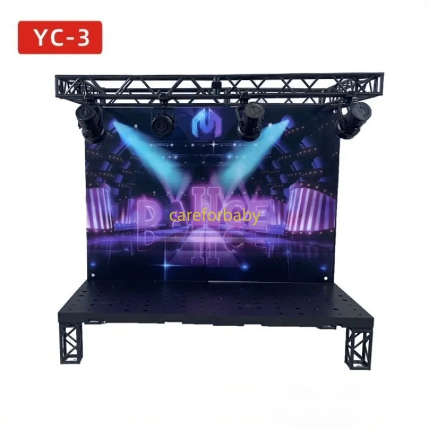Model Gnaku Stage Hobby Base with Colored Background Board Display Stage Projection Lamps for Gundam Figure Assembled Scene