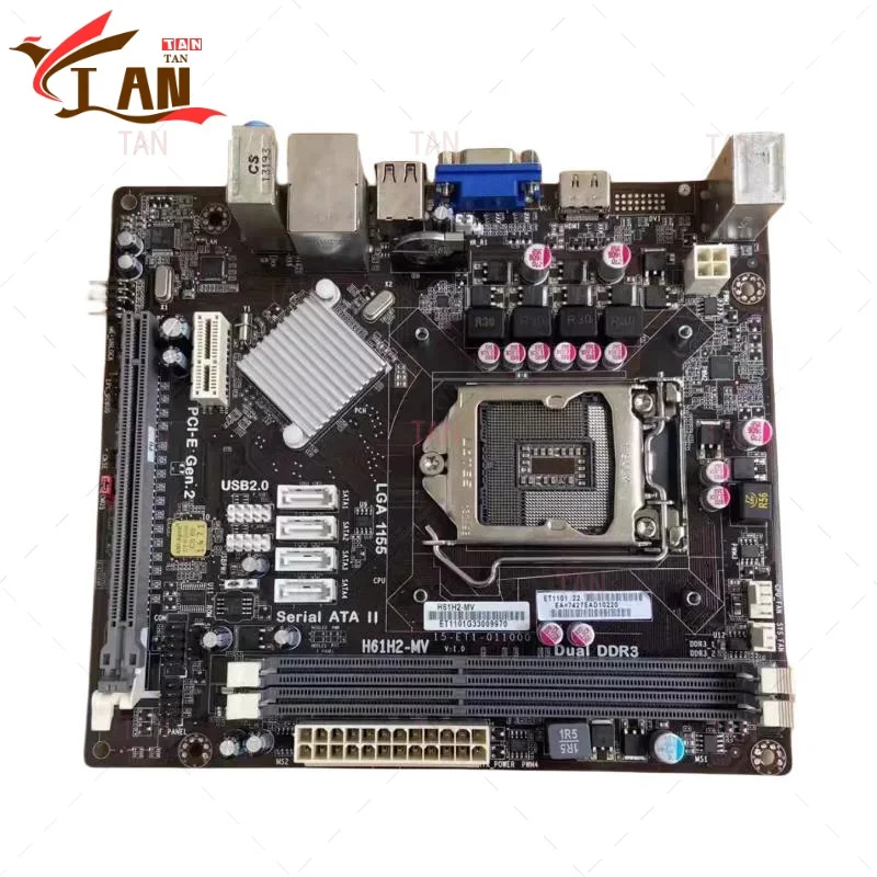 

For ECS H61H2-MV Motherboard H61 LGA1155 DDR3 Mini-ITX Mainboard 100% Tested Fast Ship TT