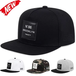 Moda N86 haftowana mężczyźni kobiety regulowana czapka z daszkiem w stylu hip-hop dla dorosłych unisex Outdoor Casual kapelusz przeciwsłoneczny bawełniane czapki z daszkiem