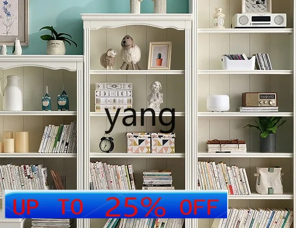 

LMM All Solid Wood Bookshelf Floor-to-ceiling Bookcase Locker Living Room Shelf