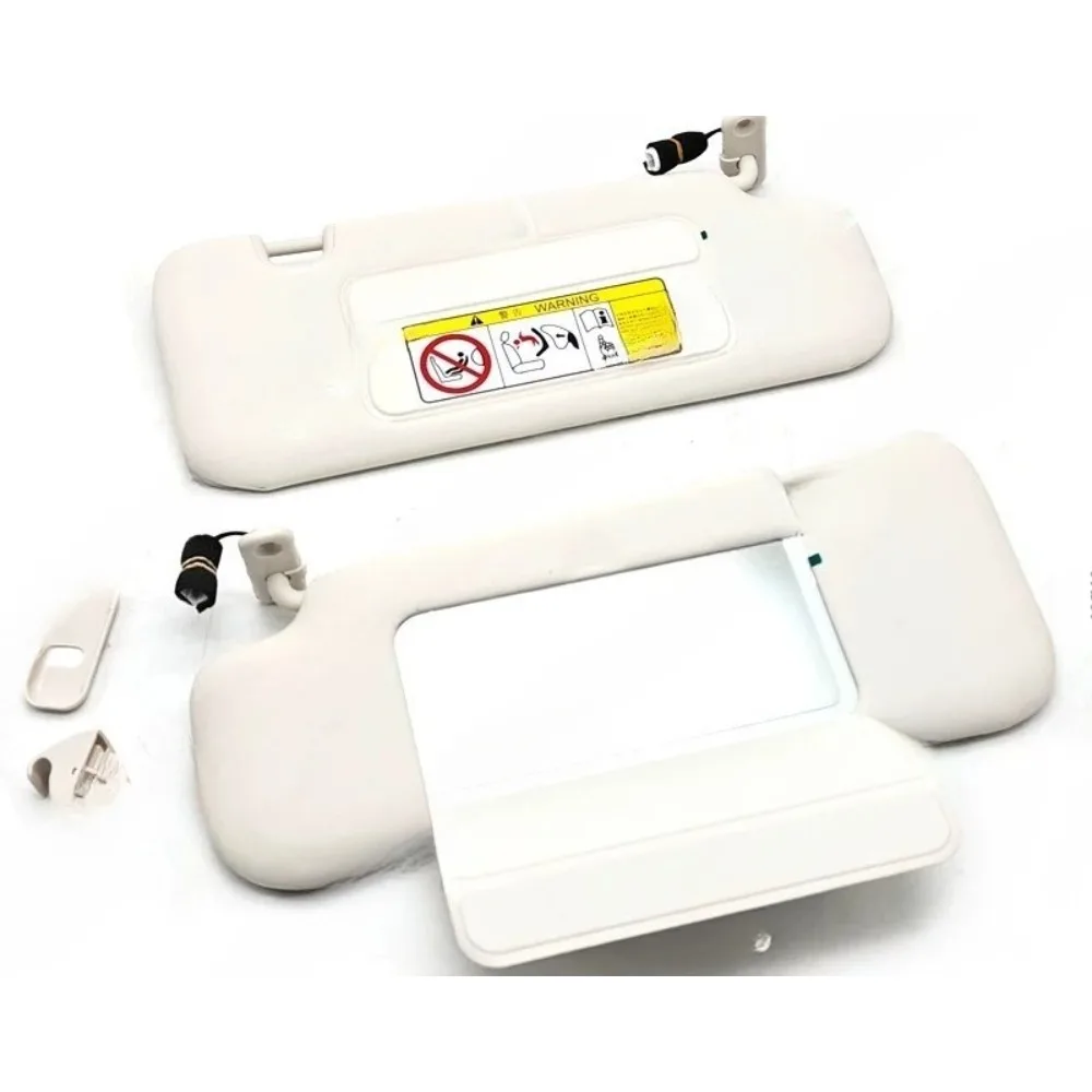 Sun Visor Front Windshield Light Blocking Panel Makeup Mirror Lighting Fixture for Chery Tiggo 9 Fulwin T10 Right Left Beige