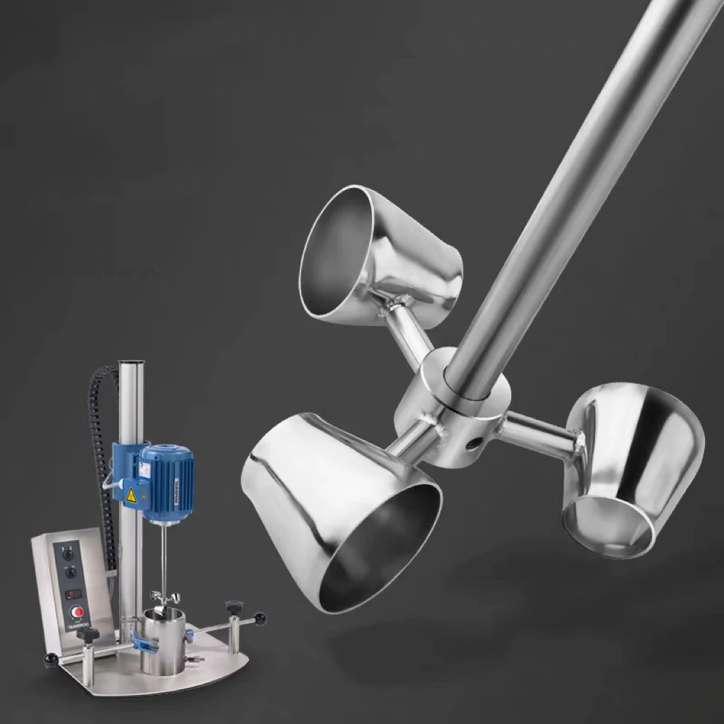 304 Stainless Steel Blade, Pneumatic Agitator Impeller,Axial Flow, Single Blade Turbine Agitator，Impeller Shaft Connection