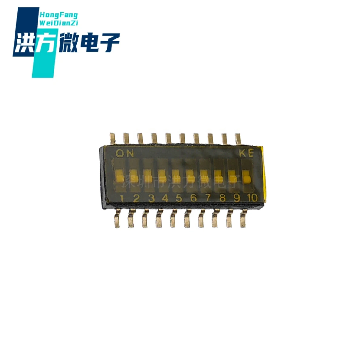 

5PCS original, dip switch, 1.27mm spacing, KE, SMD, low handle adhesive, gold-plated, 10-position switch, model: DSHP10TSGER