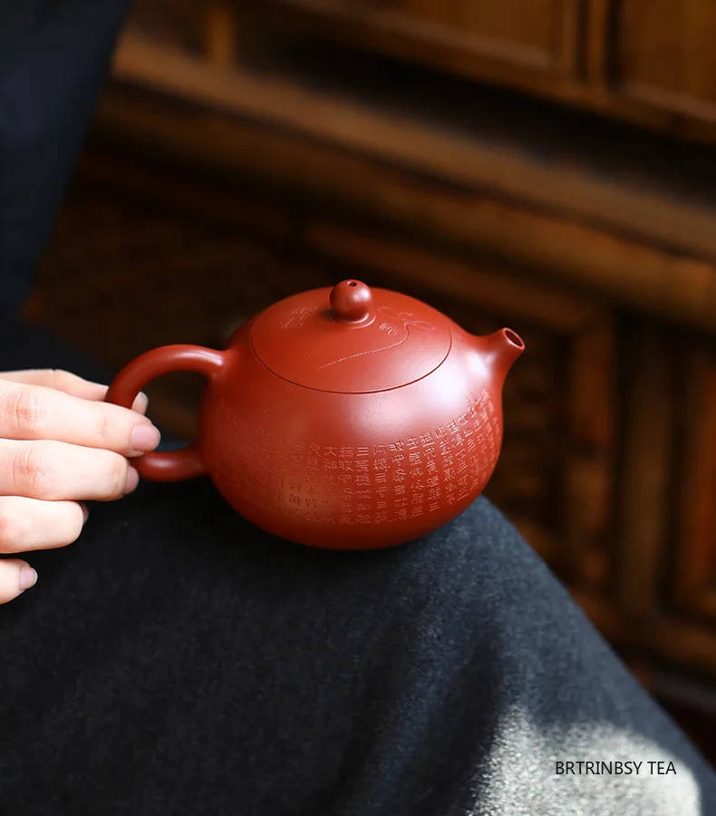 210ml Handmade Yixing Zisha Teapot Raw Ore Zhu Mud Xishi Tea Pot Beauty Tea Infuser Kettle Chinese Tradition Purple Clay Teaware