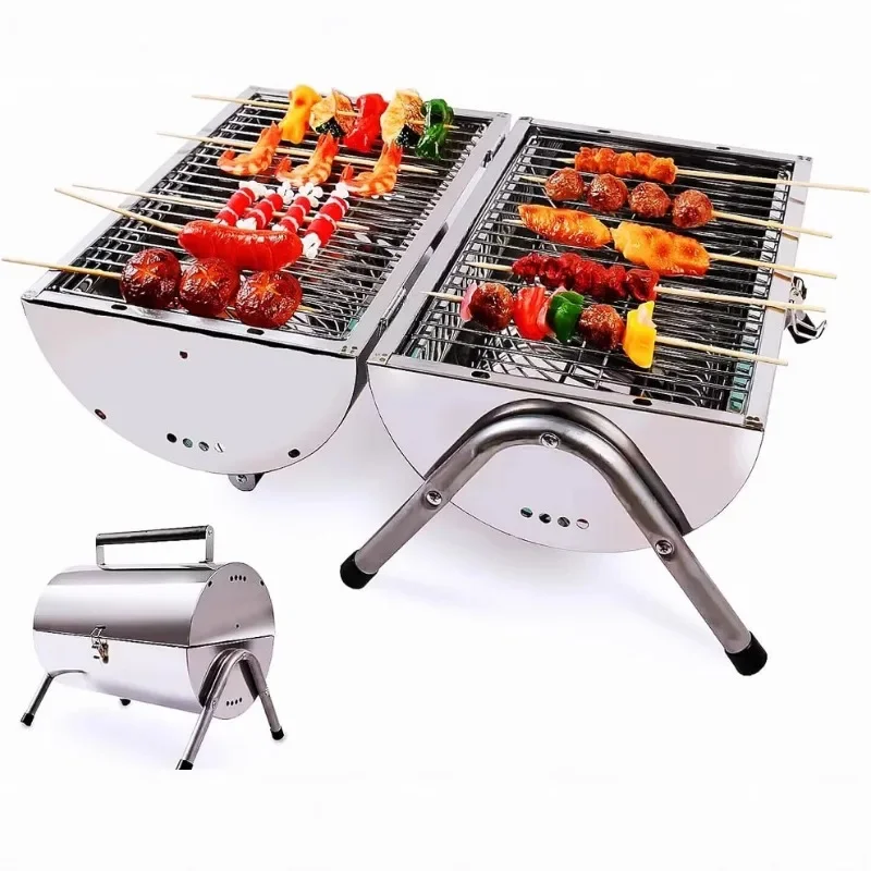 

Portable Brother Stove Stainless Steel Oven Outdoor Camping BBQ Firewood Carbon Barbecue