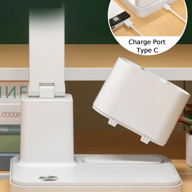 LED الجدول مصباح عيون حماية اللمس عكس الضوء LED القراءة ضوء طالب عنبر غرفة نوم القراءة USB مصباح مكتبي قابل لإعادة الشحن