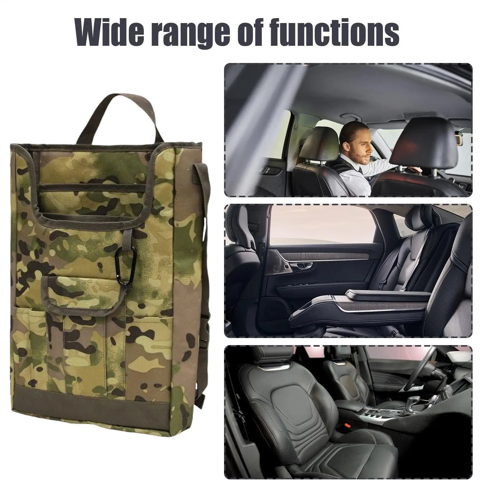 

Car Seat Back Tactical Storage Bag, Portable Gun Protection Holder, Universal Vehicle Organizer for SUV Truck, Hunting Gear Case