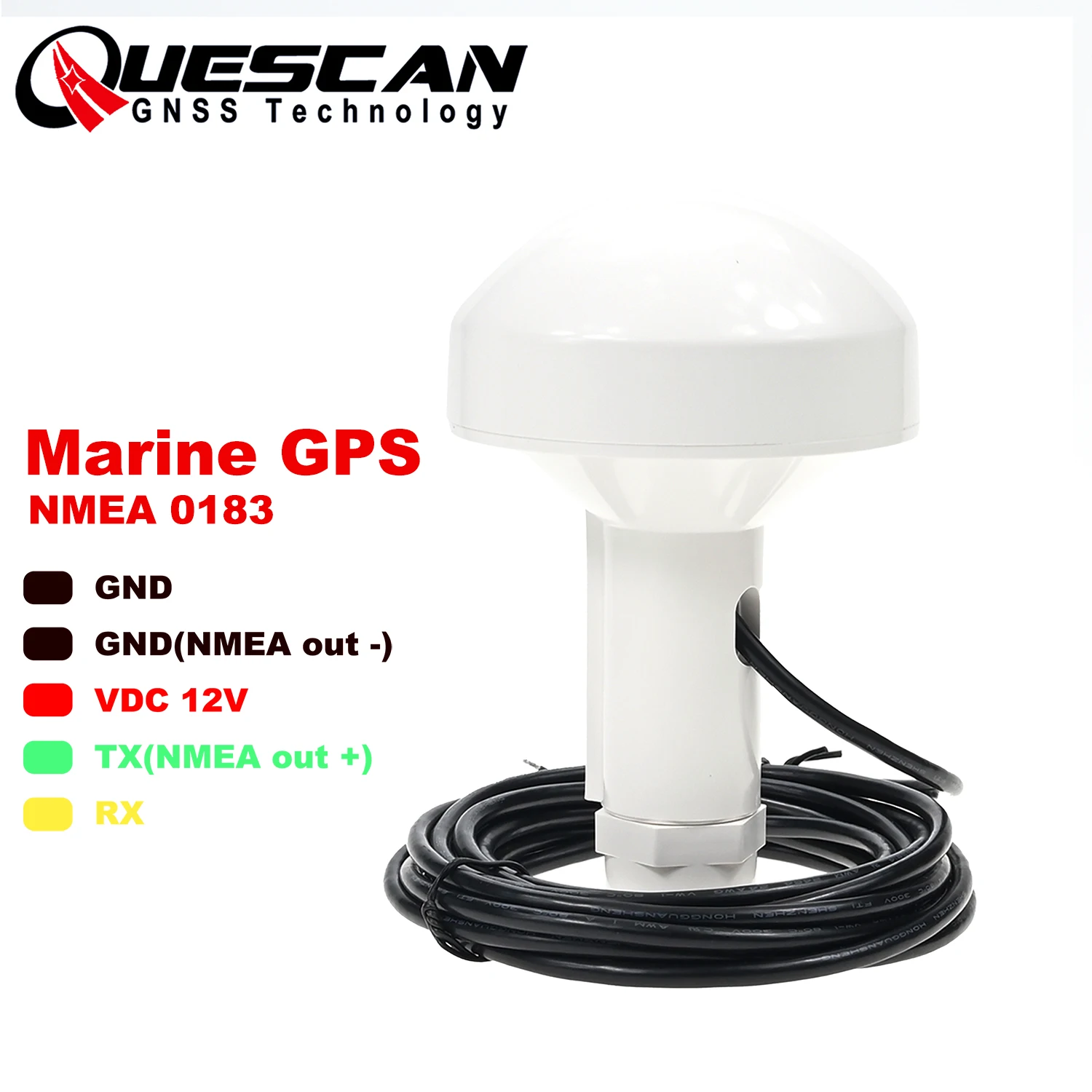 

12V RS232 Marine Radio NMEA 0183 GPS Antenna Receiver Garmin GPS17 GPSMAP Raymarine Lowrance GPS VHF NMEA0183 4800 baud