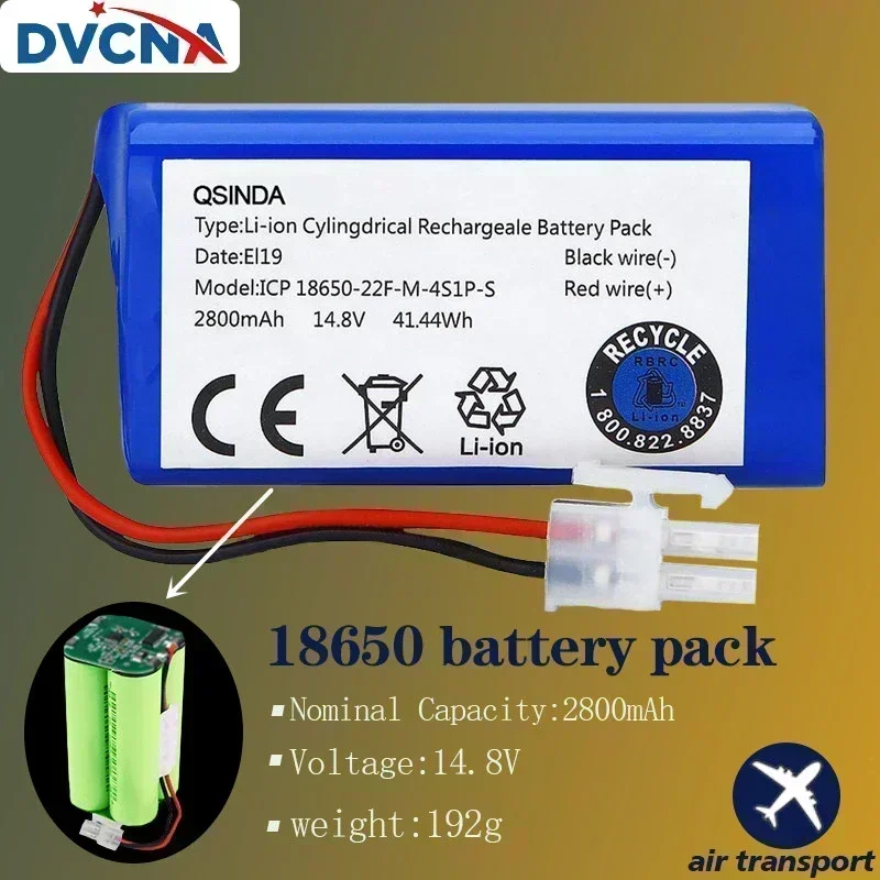 

100% original battery suitable for replacing robot vacuum cleaner chuwi ilif A4 A4S A6 A9 V7、v7s pro，14.8 V，2800 MAH，