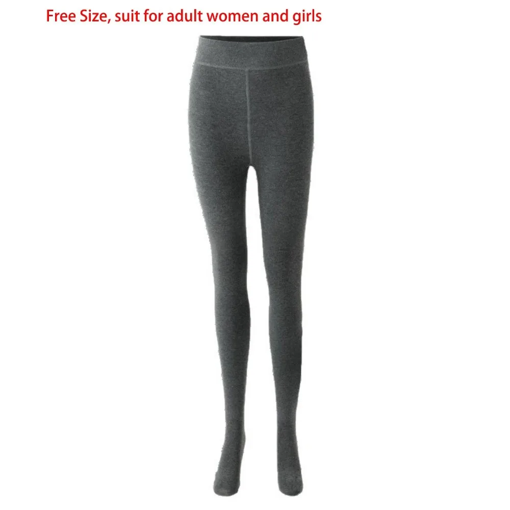 New Warm Women's Light Compression Tights Thermal Comfort Long Pants Slimming Knitted Basic Pants Women
