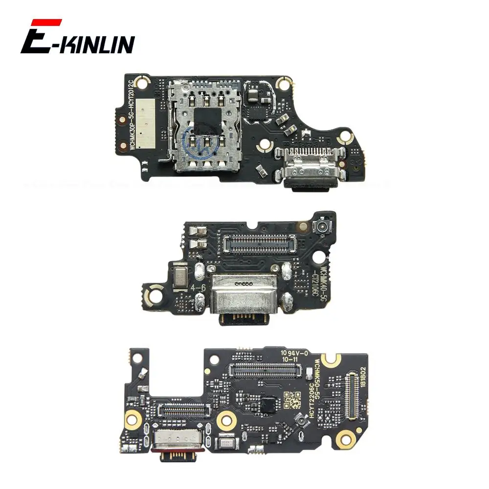 Placa de Conexão da Porta de Carregamento para Xiaomi Redmi K20 K30 K30S K40 K40S K50 Gaming Ultra K50i K60E K60 Pro Plus Peças