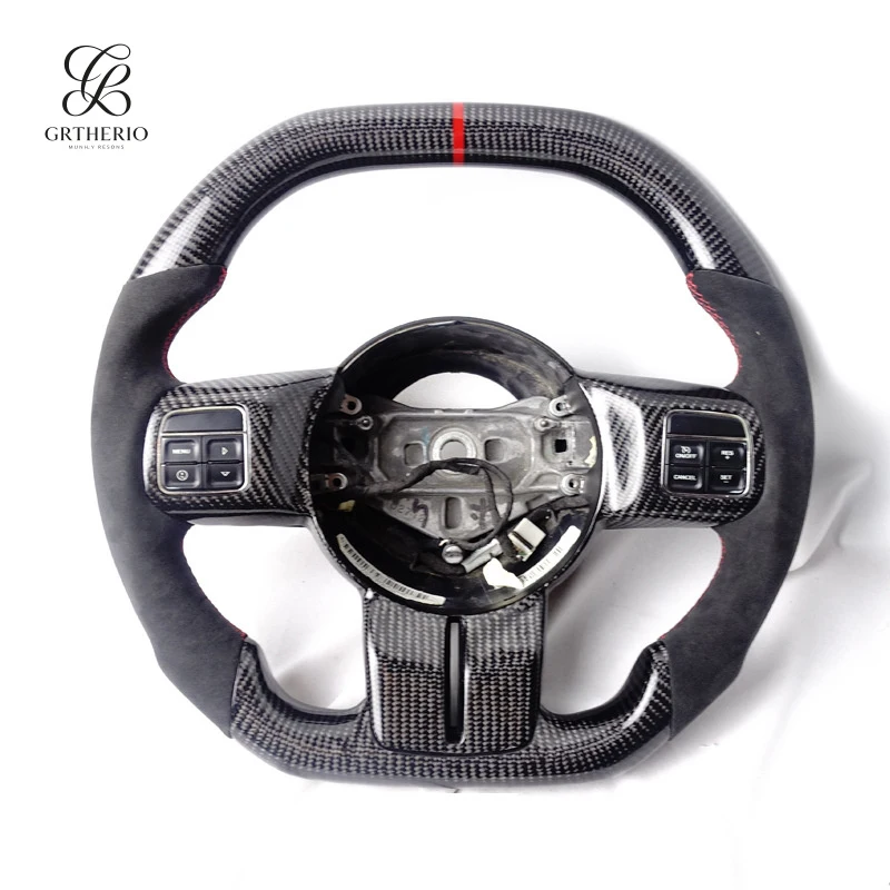 

Suitable for JEEP Wrangler Sport version carbon fiber steering wheel modification