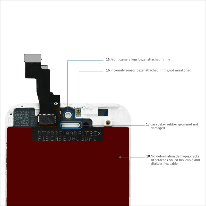 LCD Display For iPhone 5 5S 5C SE 6 6S 7 8 Plus 4S Touch Screen Digitizer Assembly Replacement High QualityAAA+++ No Dead Pixel