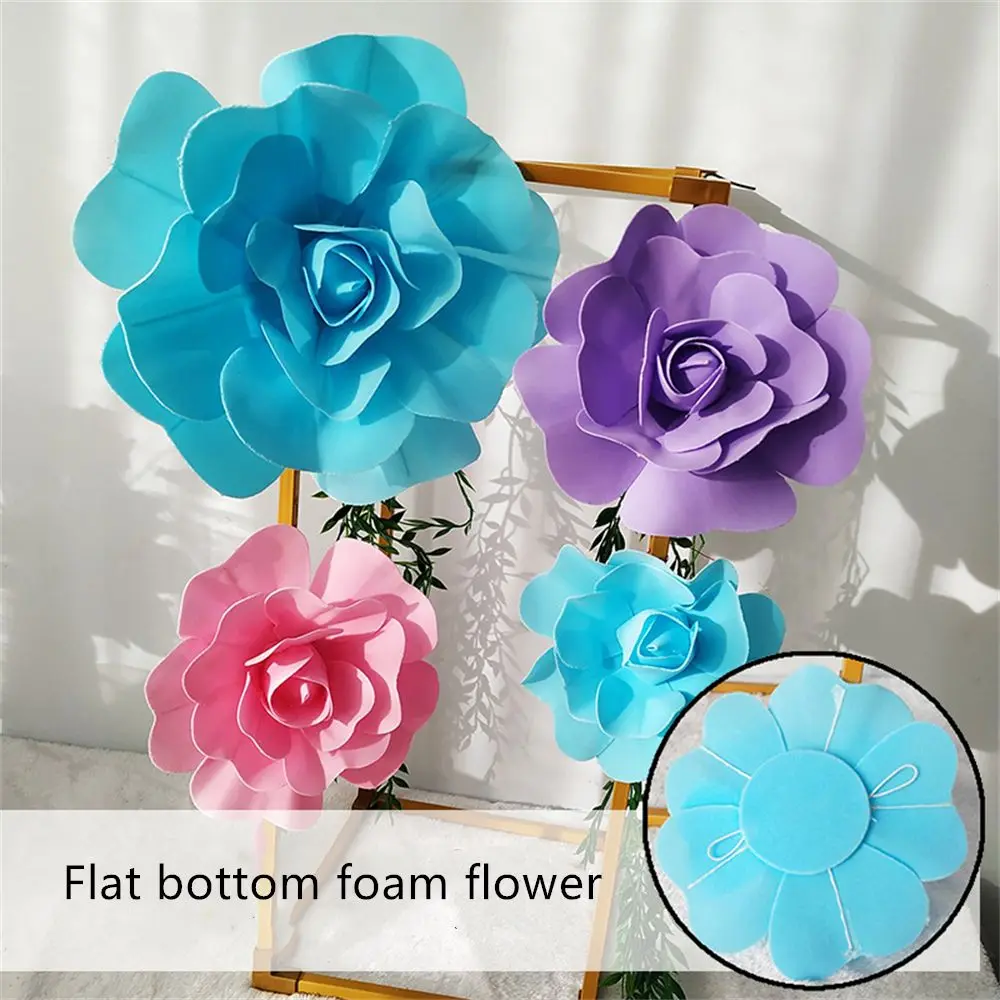 DIY Artificial Fake Flowers Flat Flowers Large Wedding Flower Wall Decor PE Foam Flowers