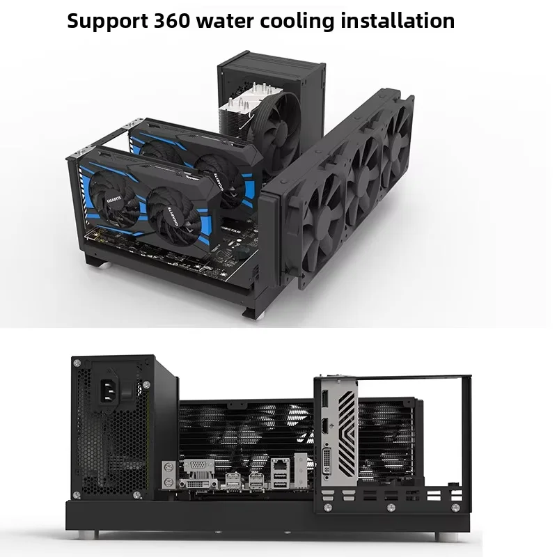 DIY Chassis X79 X99 Computer Case ATX Open Motherboard Holder ATX/-ATX/ITX Open Chassis PC Frame Chassis with Fine Mesh Steel