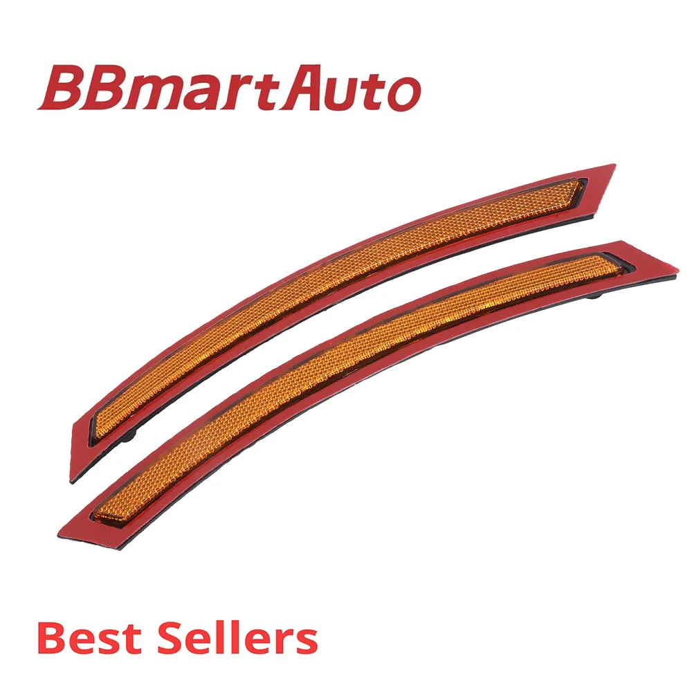 63147290093 63147290094 BBmart Auto Parts 1Set Left & Right Front Side Reflector Strip Cover Red Light Lamp For BMW X5 2011-2018