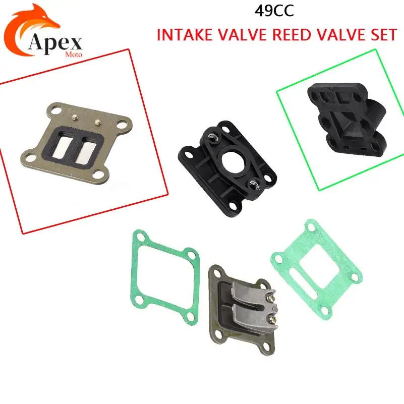 

Герконовый клапан + впускной коллектор + 47cc 49cc мини-мотоцикл пылевой карманный велосипед ATV 4WD мини-мотоцикл картинг