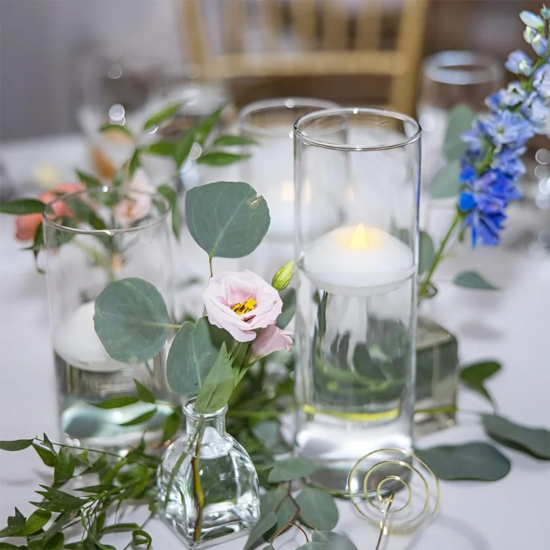 1/3/6 Pcs LED Floating Candles 7.3cm Flameless Plastic Floating Tea Lights for Bathtub Swimming Pool Vase Centerpiece Decoration