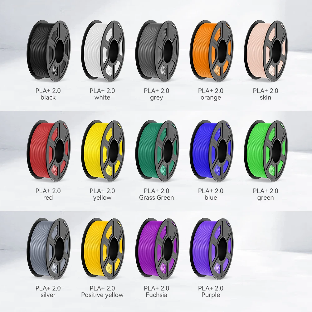 JAYO PETG/PLA Plus 2.0 3D Printer Filament 3 Rolls No Bubbles Smooth Multiple Colors 3D Filament Fit For FDM Printers 1 Roll/1.1