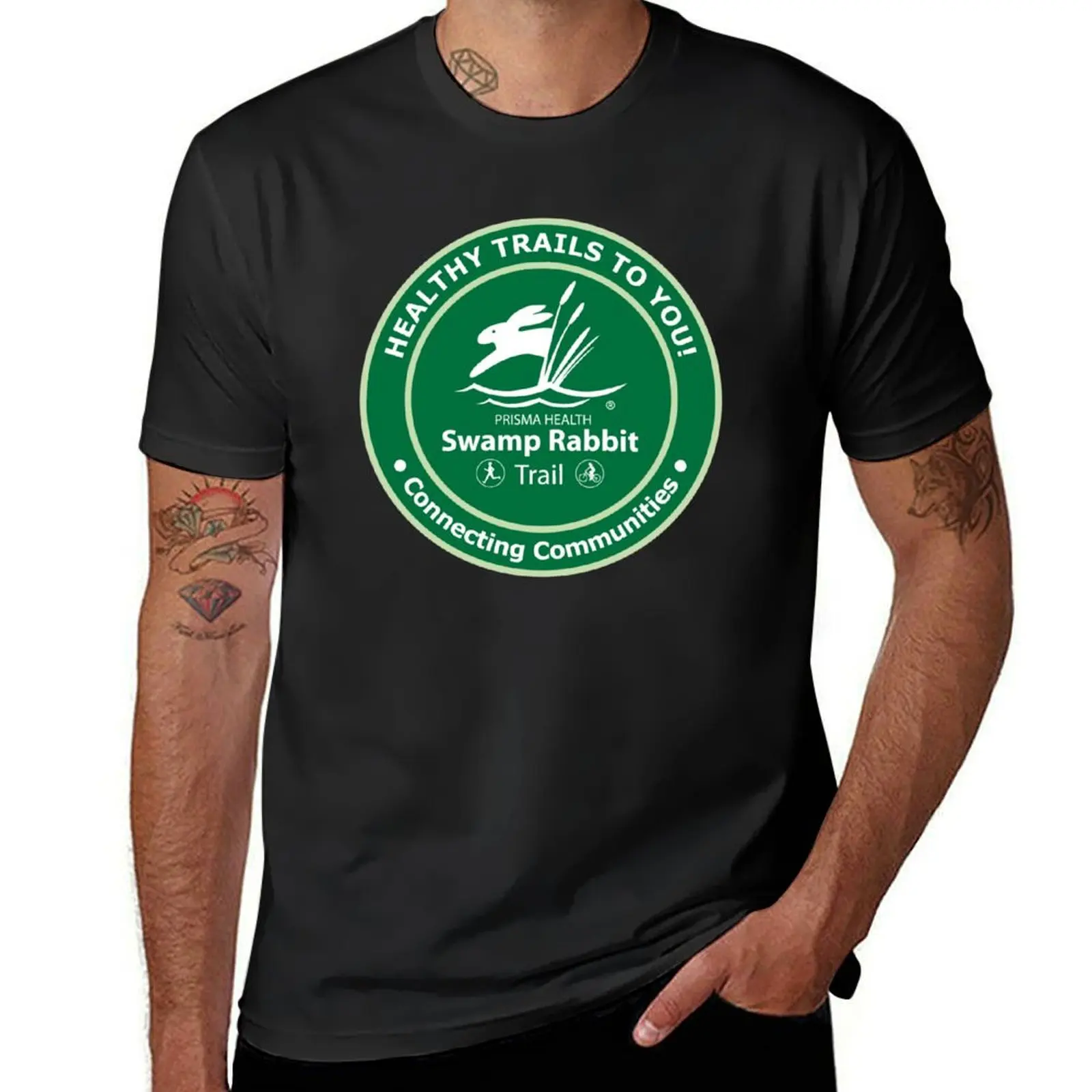 Retro Swamp Rabbit Trail T-Shirt sports fans plus sizes oversized men graphic t shirts