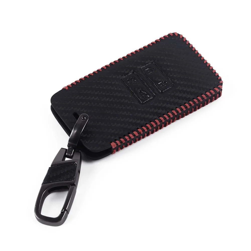 

Leather Car Key Case Cover for Renault For Captur For Megane For Koleos Compatible with Precise Button Position
