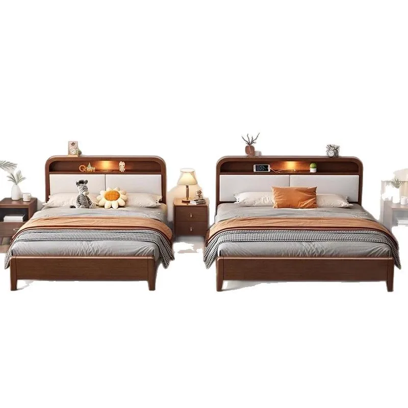 

Solid wood parent-child bed